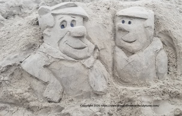 Fred Flintstone and Barney Rubble
